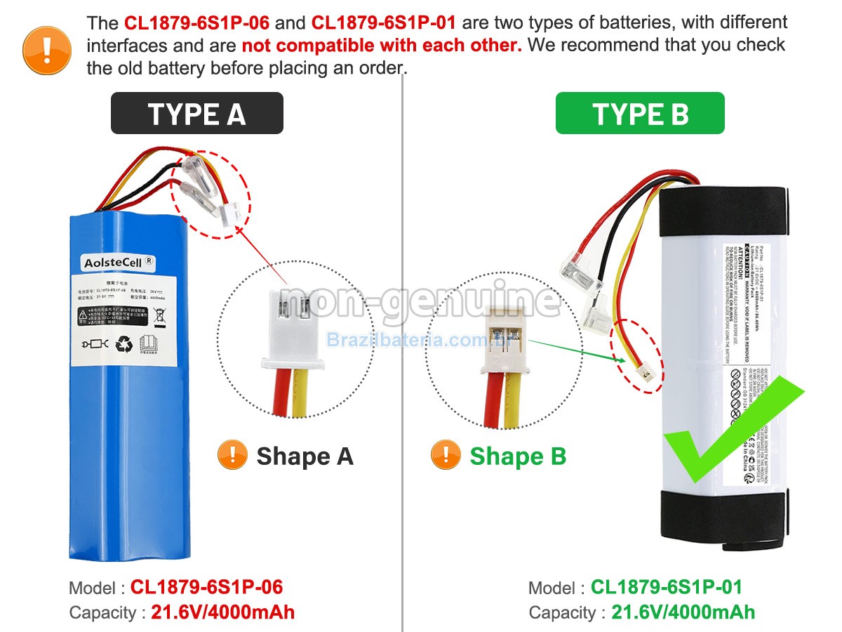 Bateria para Tineco CL1879-6S1P-01
