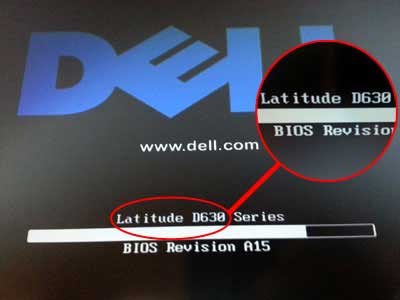 encontrar modelo na tela de boot do laptop Dell